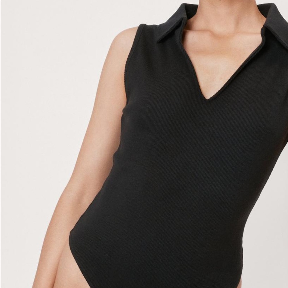 Nasty gal high leg collared body suit